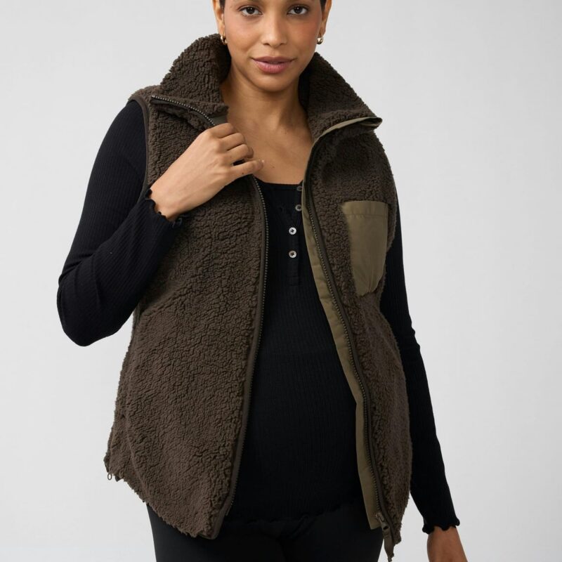 Sherpa Maternity Vest with Baby Carrier Insert