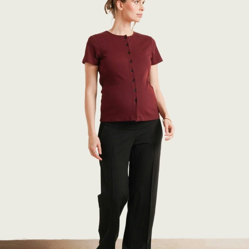 Avery Rib Nursing Tee