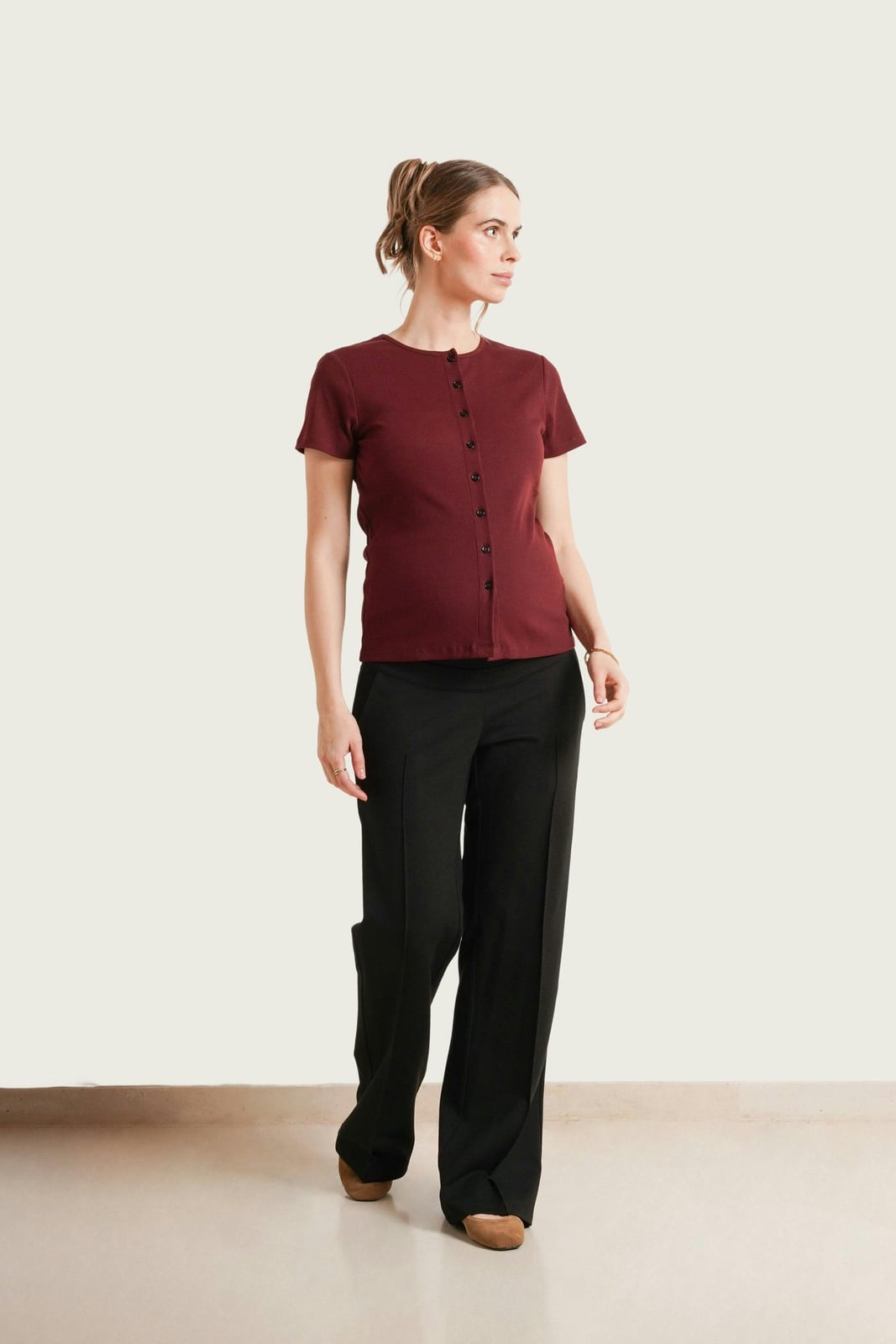 Avery Rib Nursing Tee