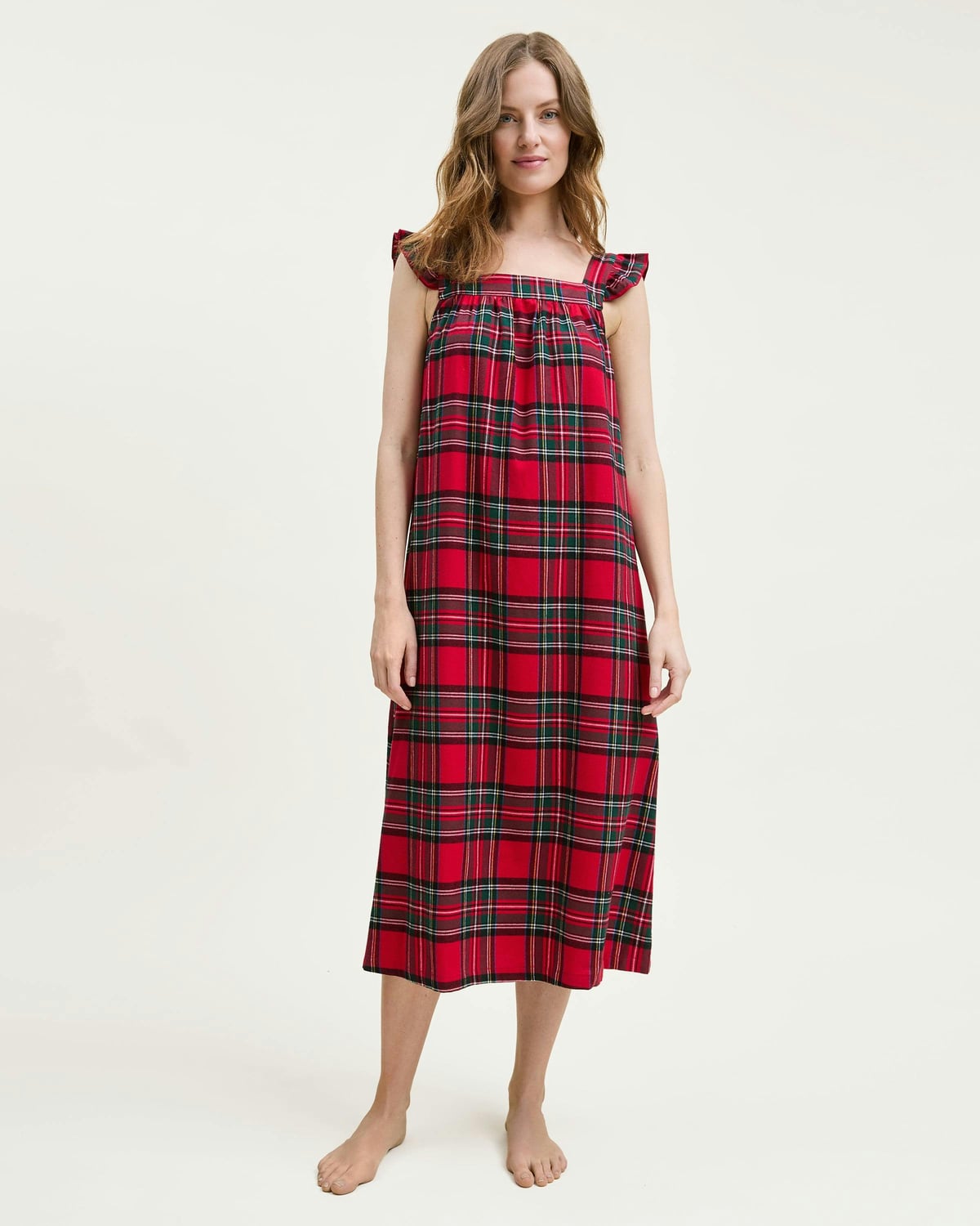Women's Brushed Twill Clara Nightgown in Imperial Tartan