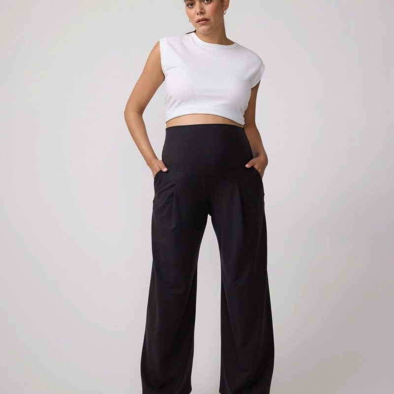 High Rise Wide Leg Maternity Active Pant