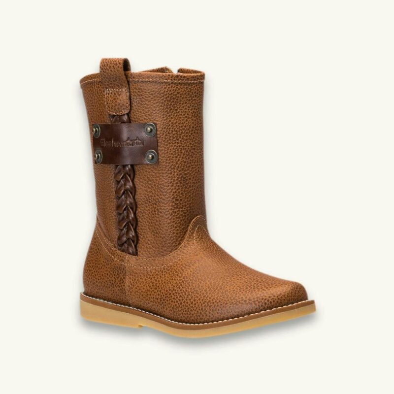 Elephantito Woven Boot | Brown Leather