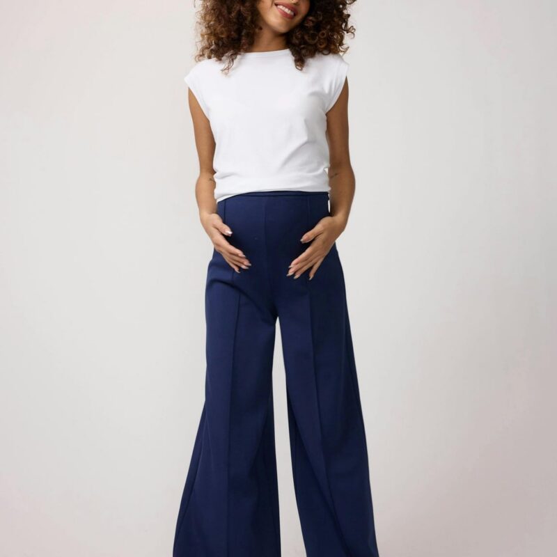 Flare Ponte Knit Maternity Pants