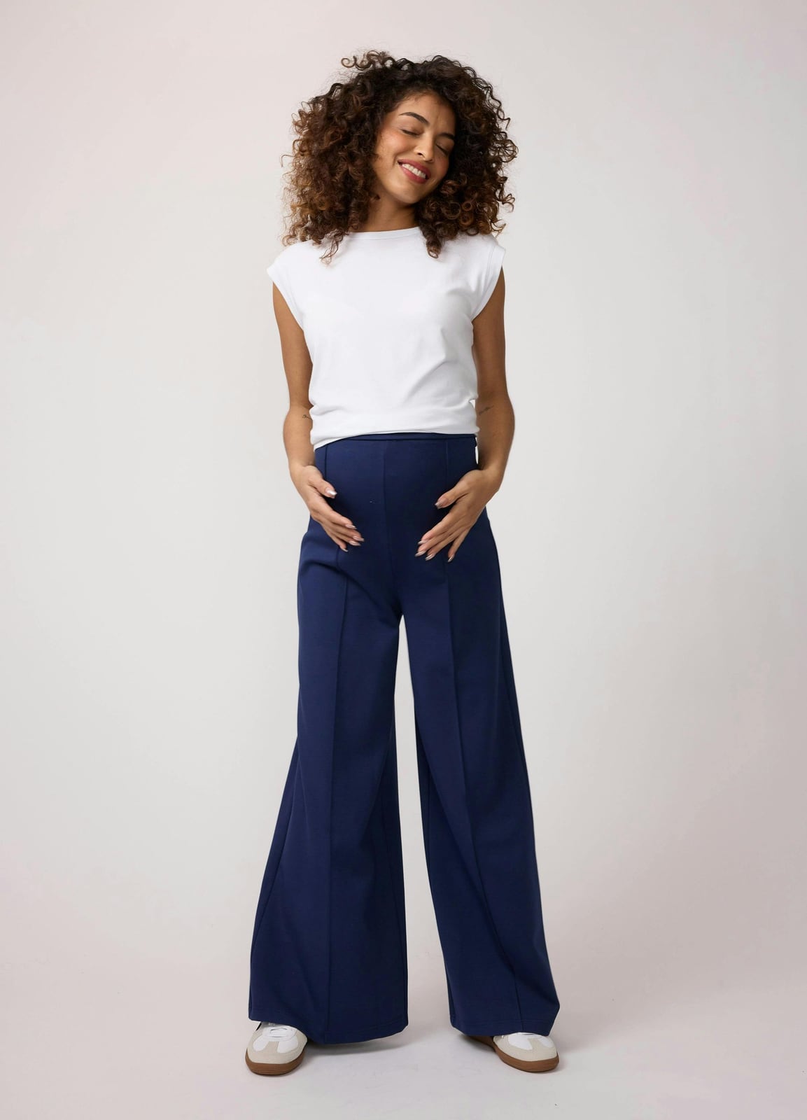 Flare Ponte Knit Maternity Pants