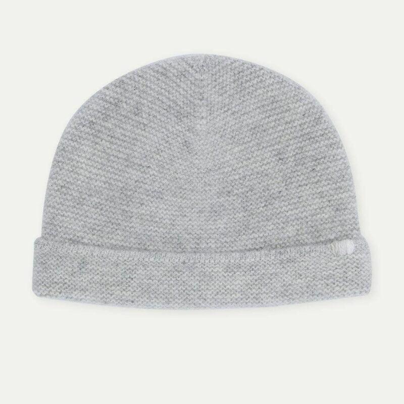 The Light Grey Noah Cashmere Baby Hat