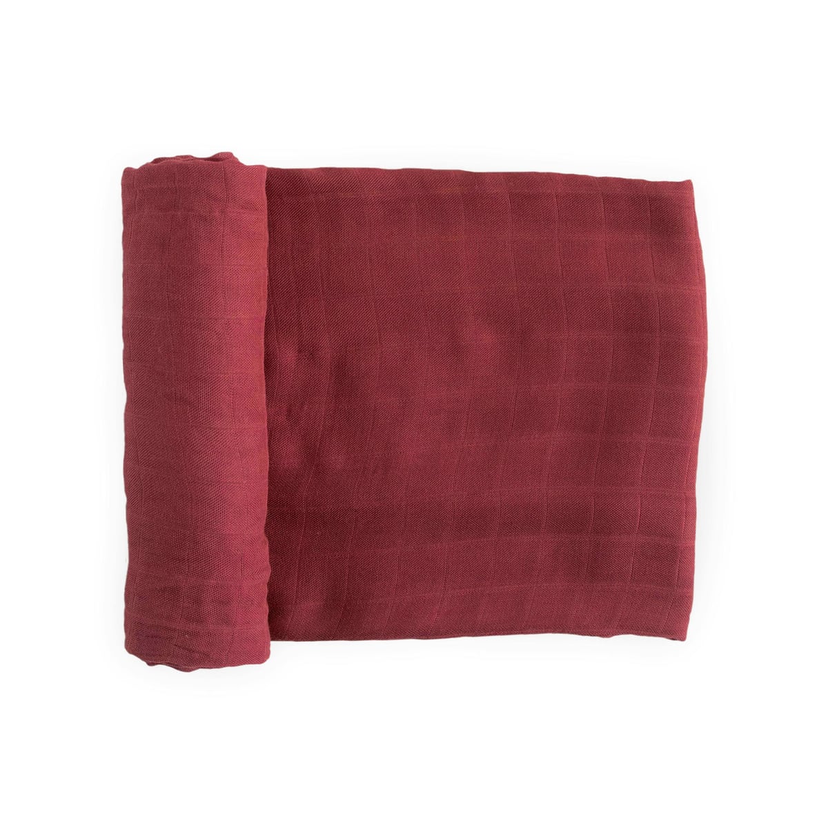 Deluxe Muslin Swaddle Blanket - Dusty Maroon