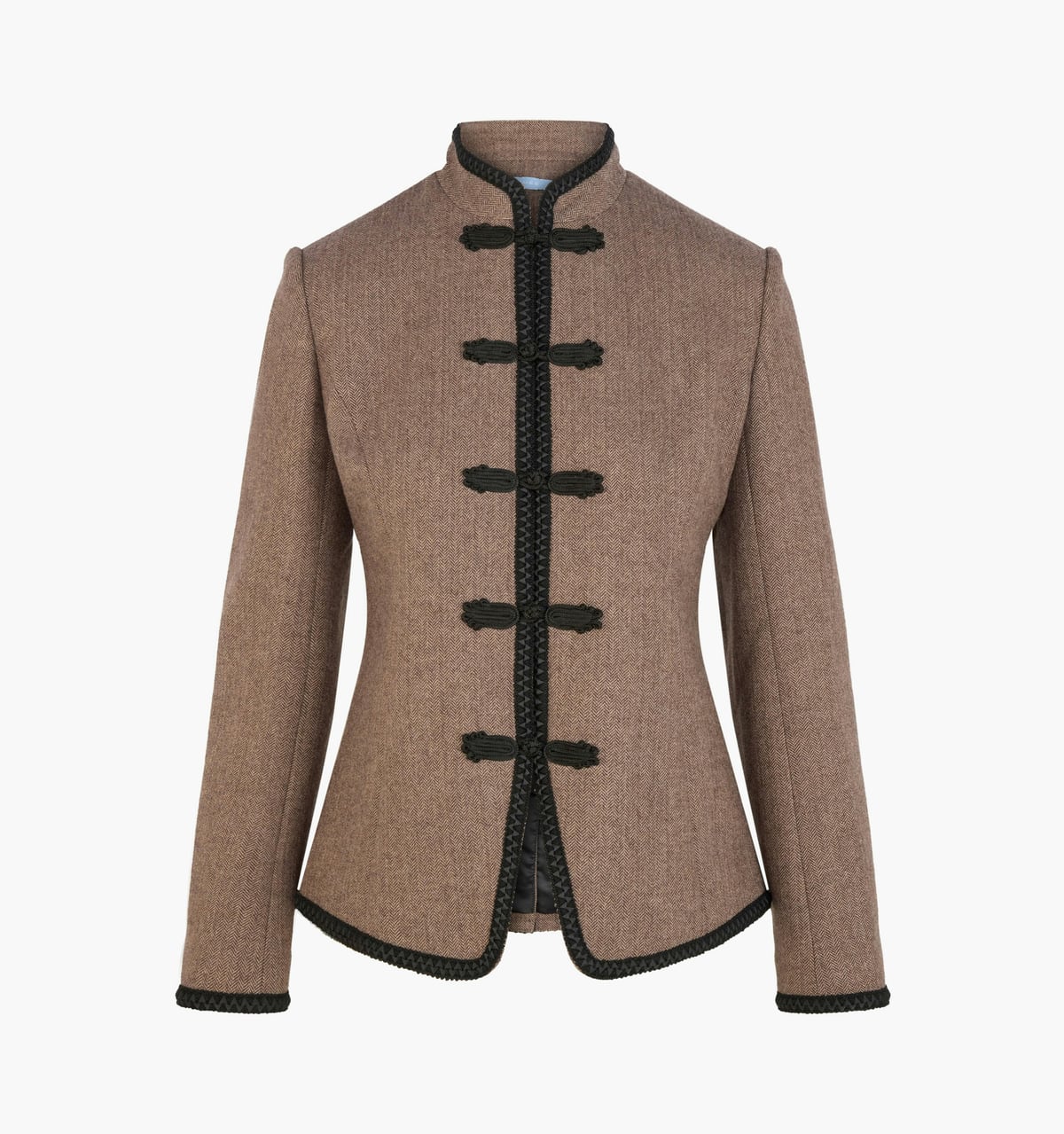 The Valerie Jacket - Chocolate Herringbone