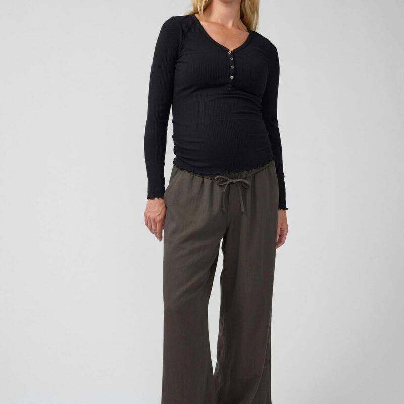 Over Belly Wide Leg Maternity Pant