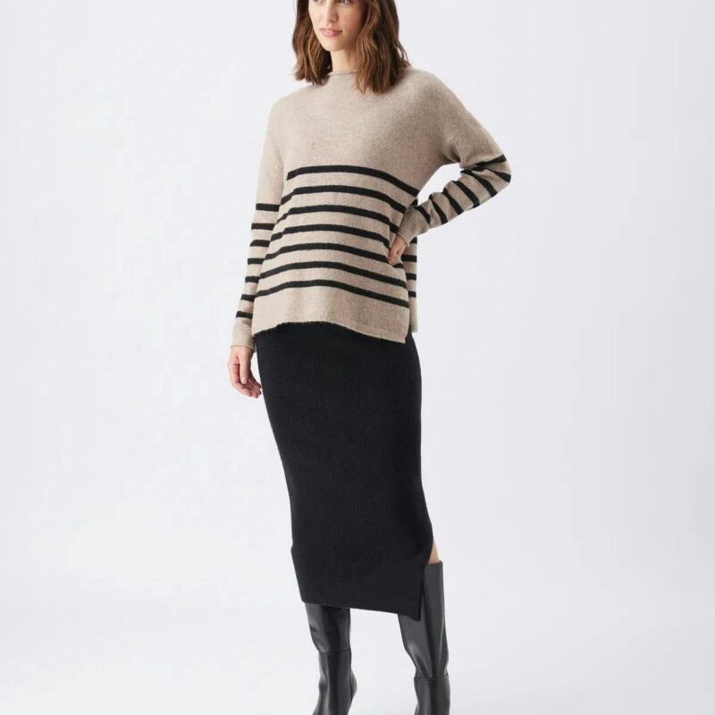 Gerrie Nursing Knit Mocha / Black