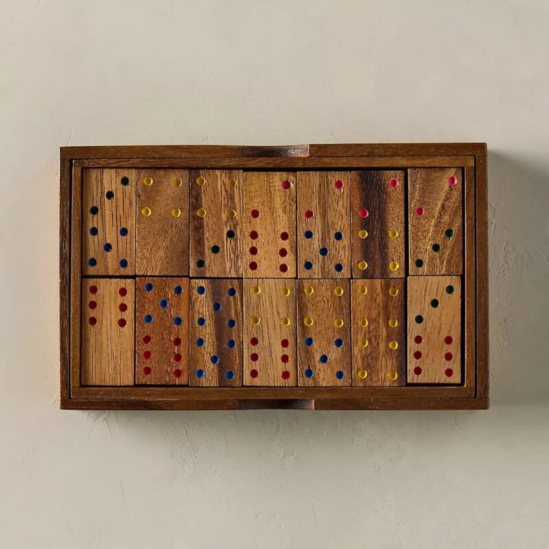 Mangowood Dominoes Set