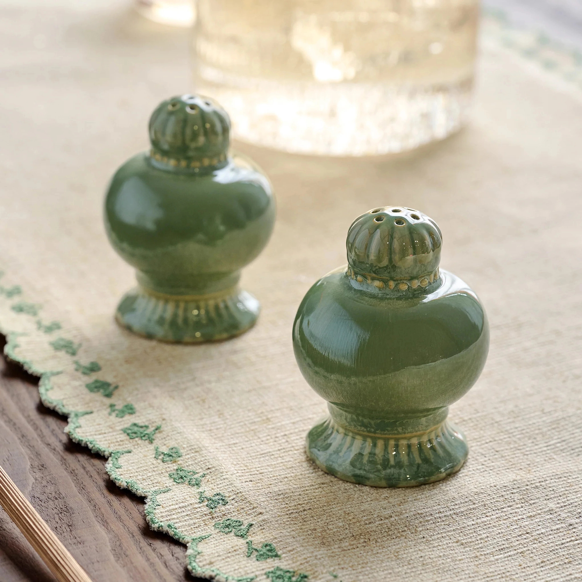Margaret Vintage-Inspired Salt + Pepper Set