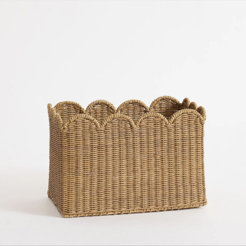 Marseille Scalloped Large Basket