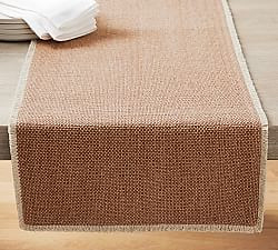Mason Handwoven Cotton Fringe Table Runner