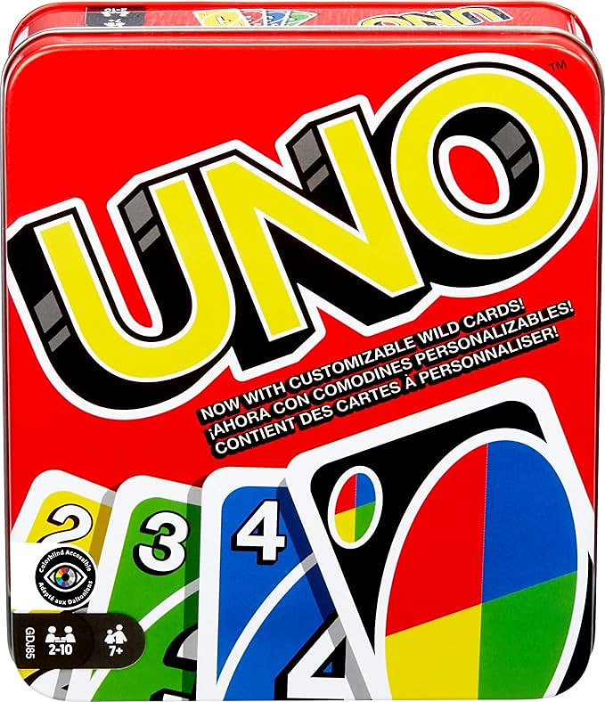 Mattel Games UNO Card Game for Kid, Adult & Family Nights & Parties, Travel & Va
