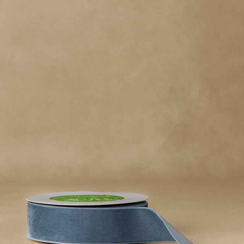1.5" Velvet Ribbon with Woven Edge