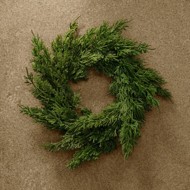 12" Mini Cedar Wreath