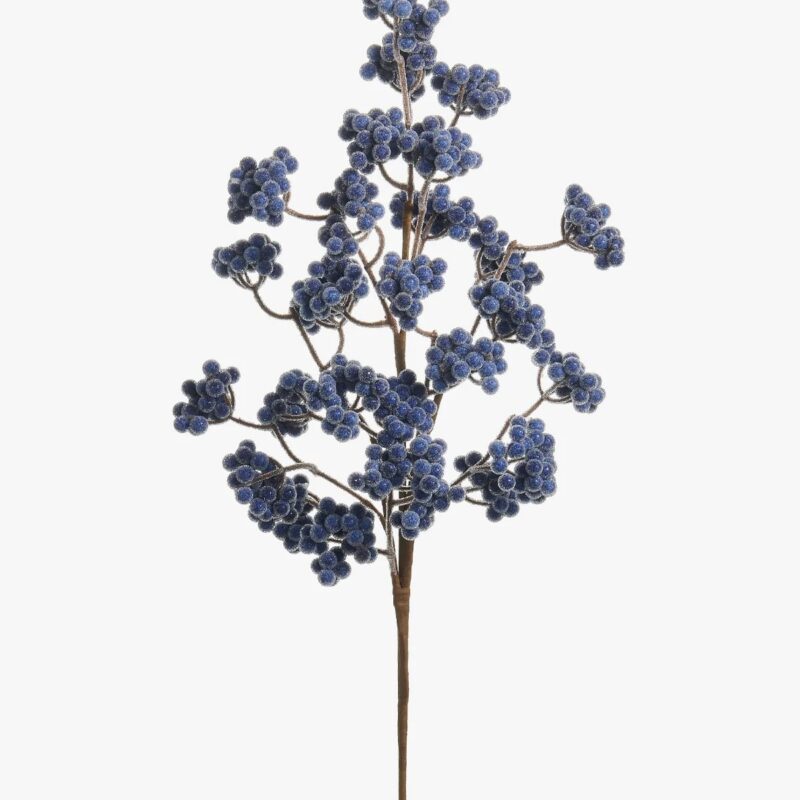 27" Blue Cluster Berry Spray