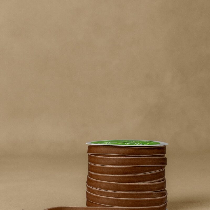 3/8" Velvet Ribbon with Woven Edge