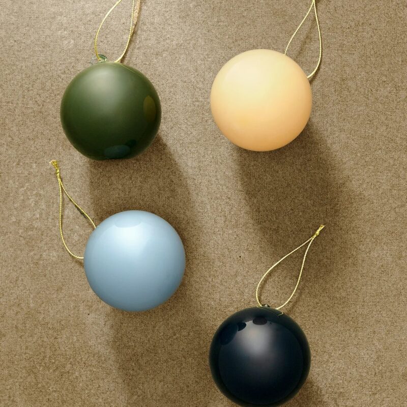 Assorted High Gloss Baubles (Set of 4)