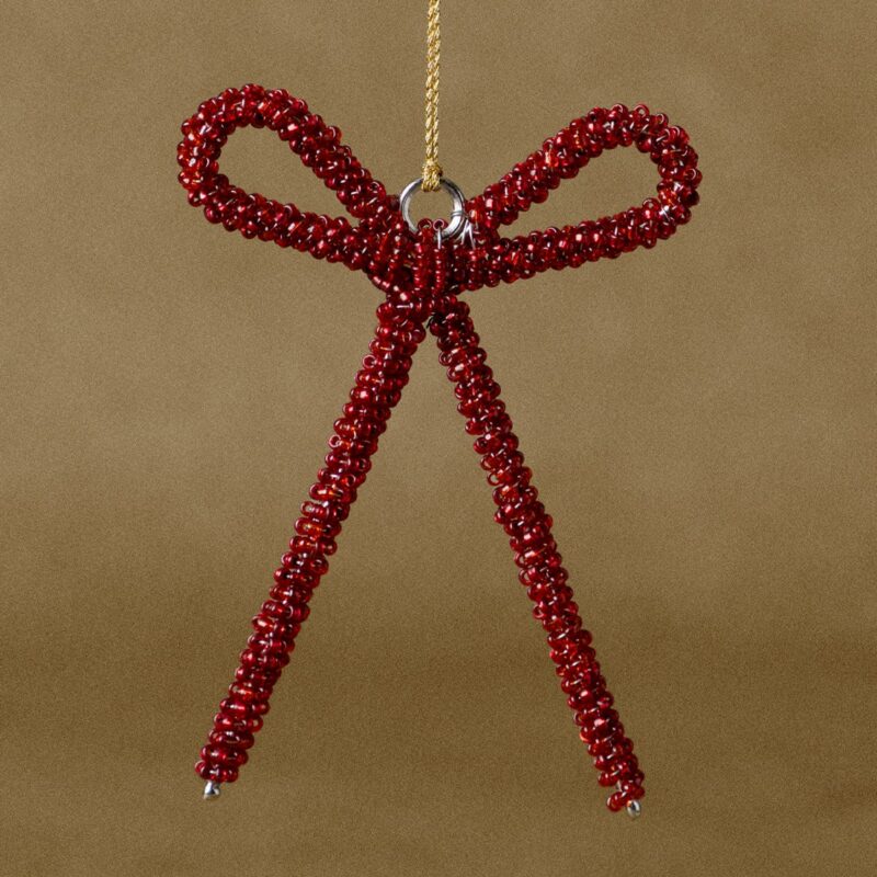 Beaded Bow Ornament