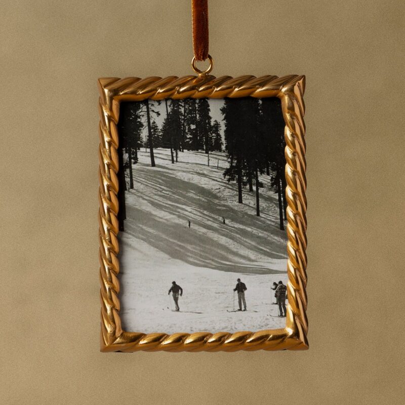 Braided Brass Frame Ornament