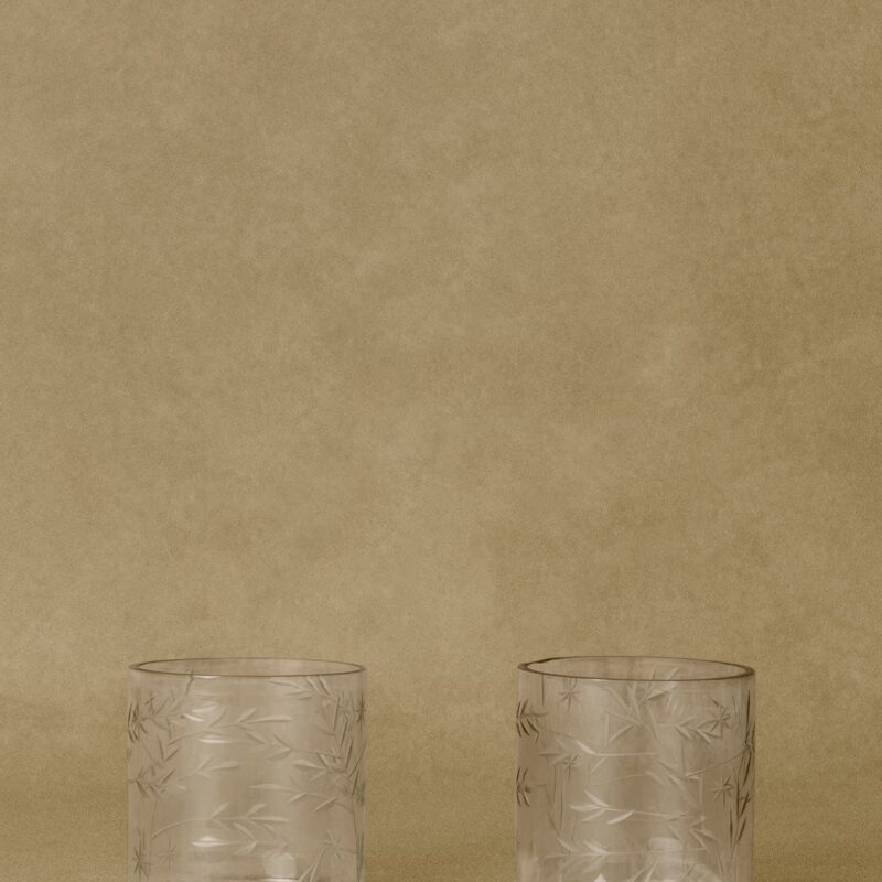 Etched Glass Votives (Set of 2)