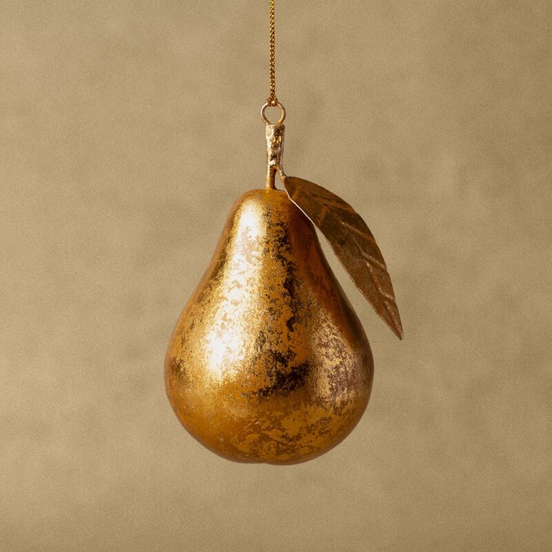 Gilded Pear Ornament