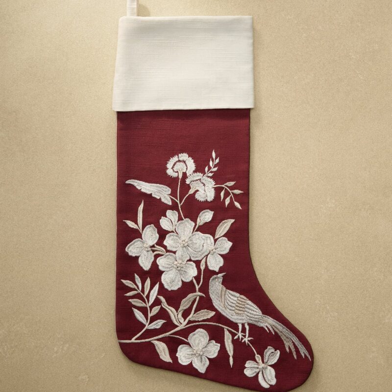 Jacqueline Embroidered Stocking