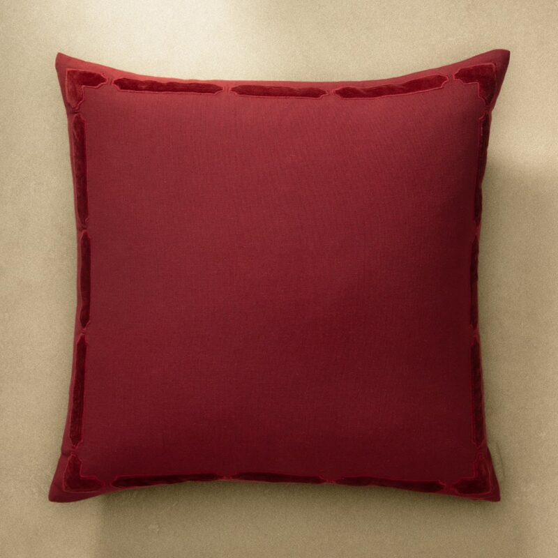 Mabry Velvet Bordered Pillow Cover