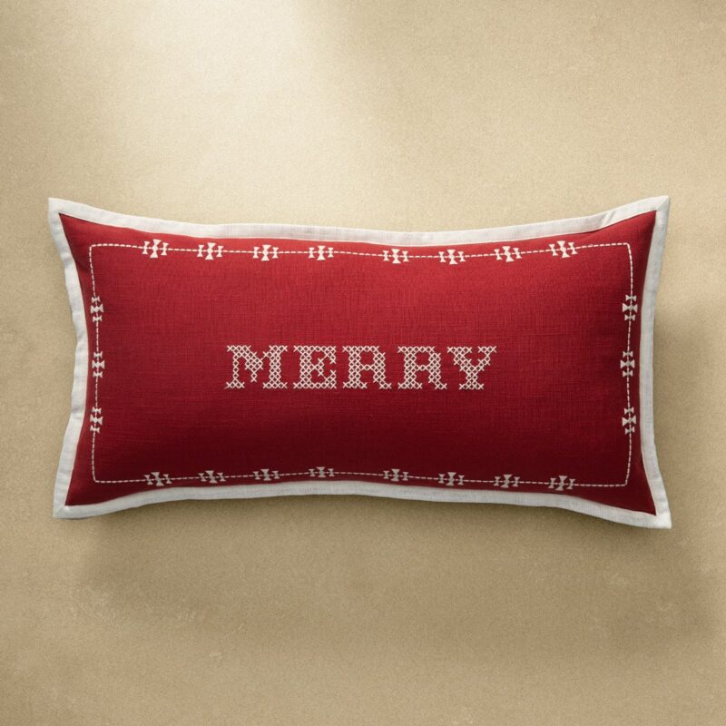 Merry Lumbar Pillow Cover