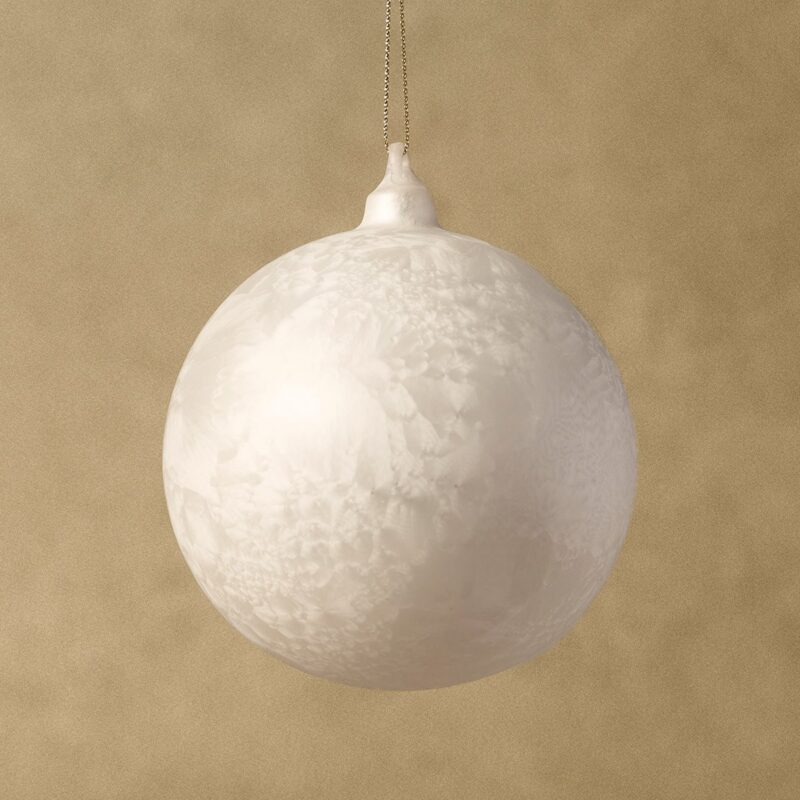 4" Opaque Glass Bauble