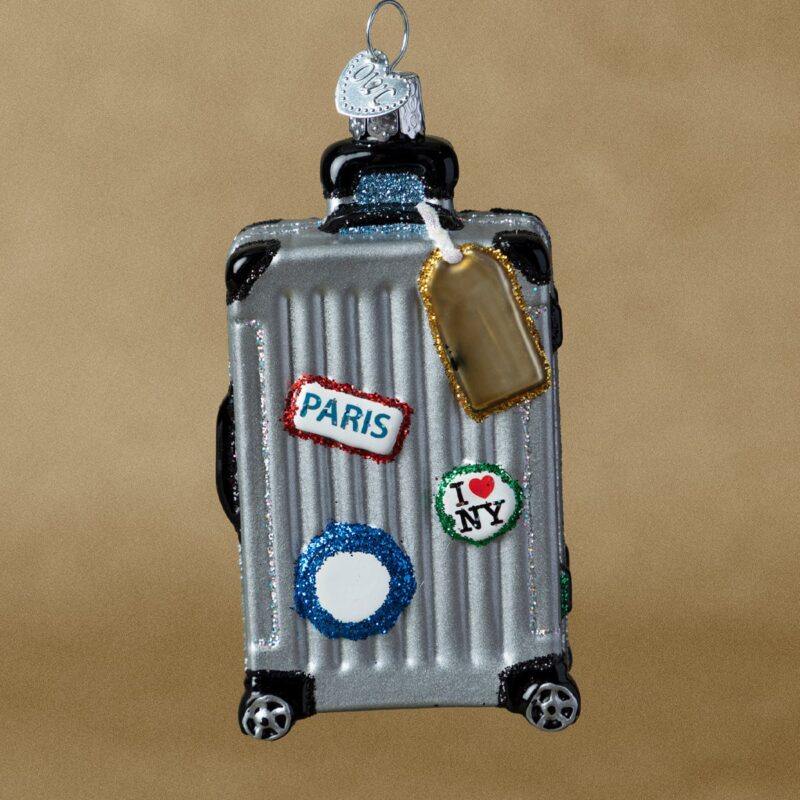 Passport to Paris Suitcase Ornament