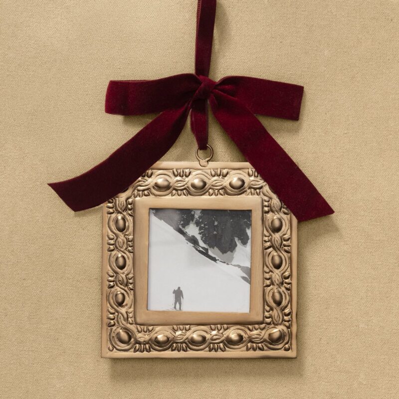 Pressed Brass Picture Frame Ornament
