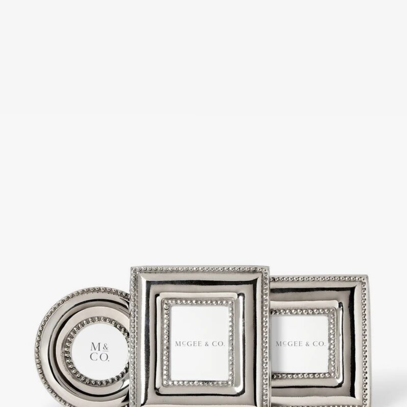 Silver Bead Mini Frames (Set of 3)