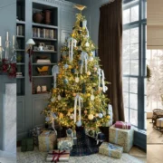 Three McGee & Co. Christmas tree bundles side by side: Holiday Grandeur, English Country Christmas, and Winter Reverie.