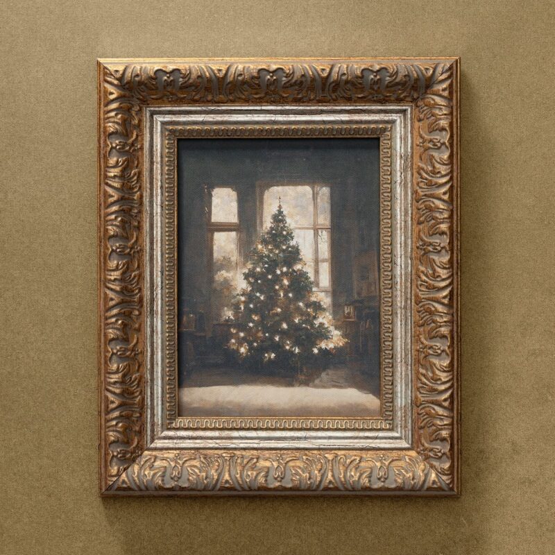 Vintage Christmas Tree Art