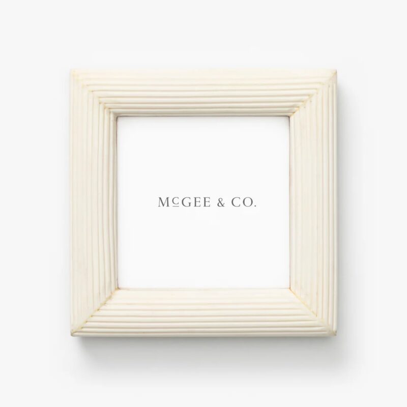 White Ridged Frame