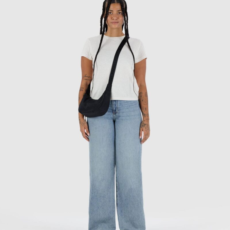 Medium Nylon Crescent Bag