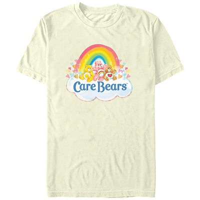 Men's Care Bears Rainbow Bears T-Shirt - Beige - Small