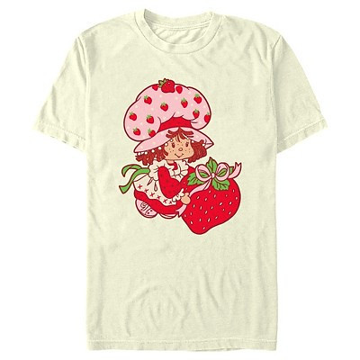 Men's Strawberry Shortcake Throwback Berry T-Shirt - Beige - Small