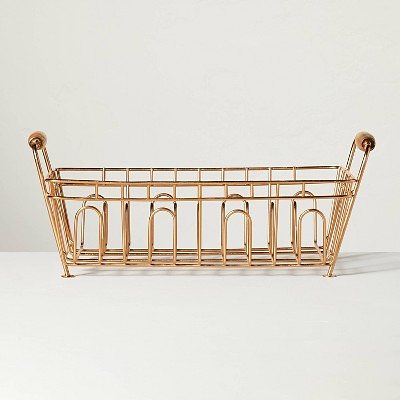 Metal Drying Rack Copper Finish - Hearth & Hand™ with Magnolia: Freestanding Iron & Wood, Count...