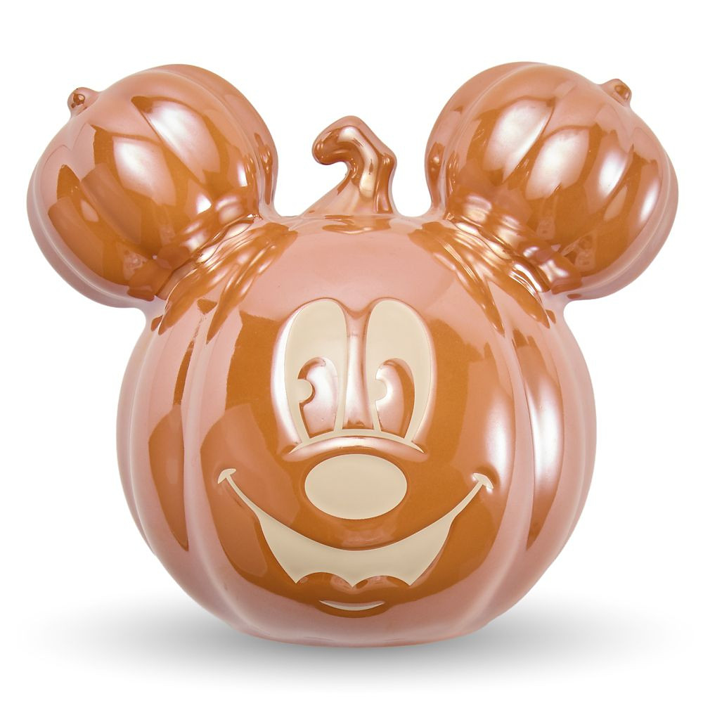 Mickey Mouse Jack-o'-Lantern Stoneware Halloween Candy Bowl