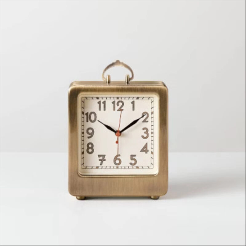 Mini Analog Table Clock Brass - Hearth & Hand™ with Magnolia