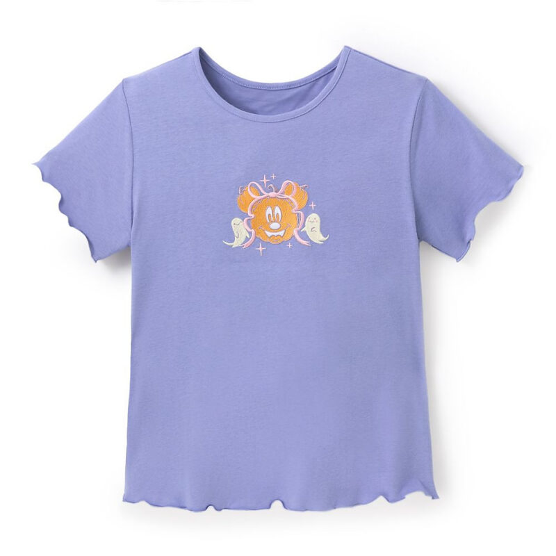 Minnie Mouse Jack-o'-Lantern Halloween Fashion T-Shirt for Women