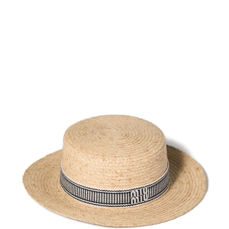 Miu Miu raffia hat - Neutrals