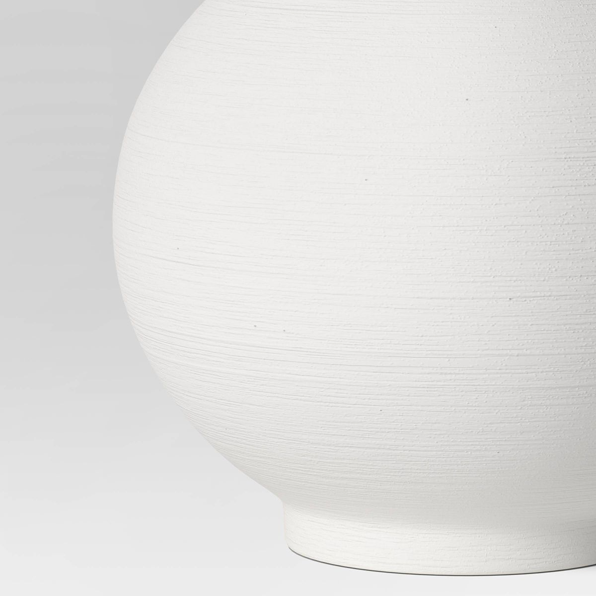Modern Textured Ceramic Round Vase White - Threshold™: Elegant Bud Vase for Tabletop, Spot Clea...