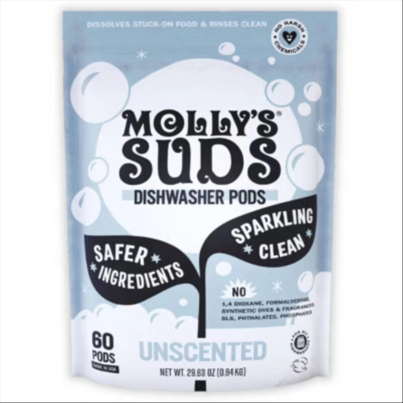 Molly's Suds Dish Pods - Unscented - 60ct