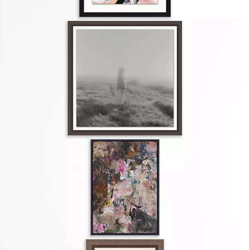 Anthropologie Moody Hint of Floral Gallery Wall Art