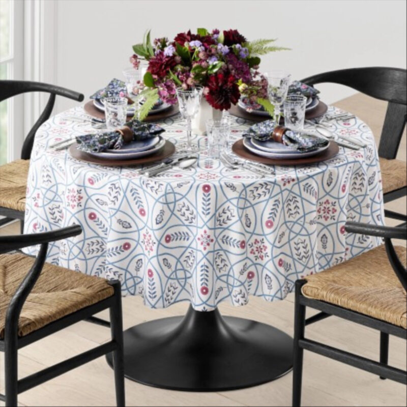 Morris & Co. x Williams Sonoma Brophy Trellis Round Tablecloth, 70