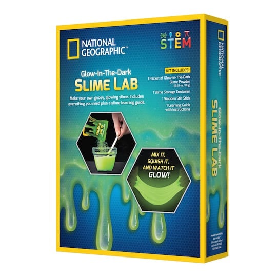 National Geographic© Glow in the Dark Slime Lab | Michaels®